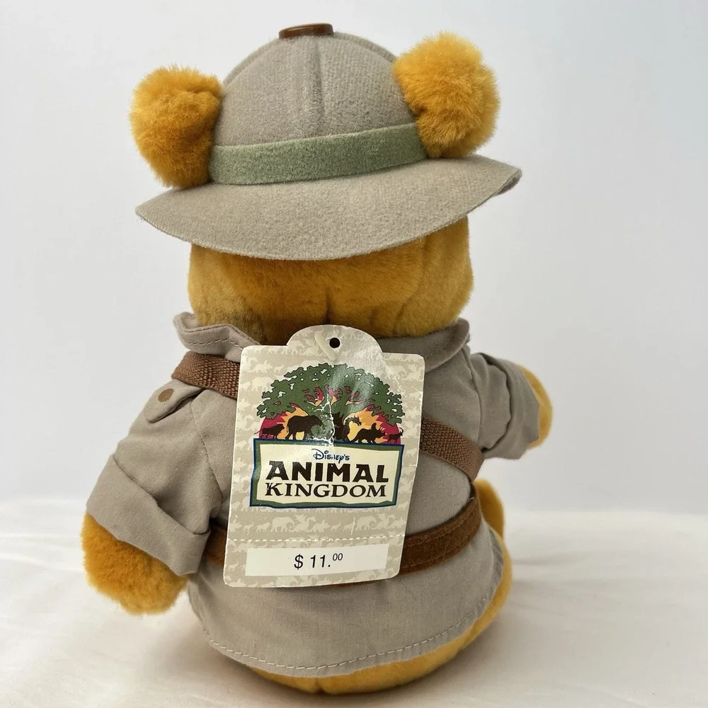 Disney Safari Winnie The Pooh Animal Kingdom Theme Park Exclusive Plush New Tags
